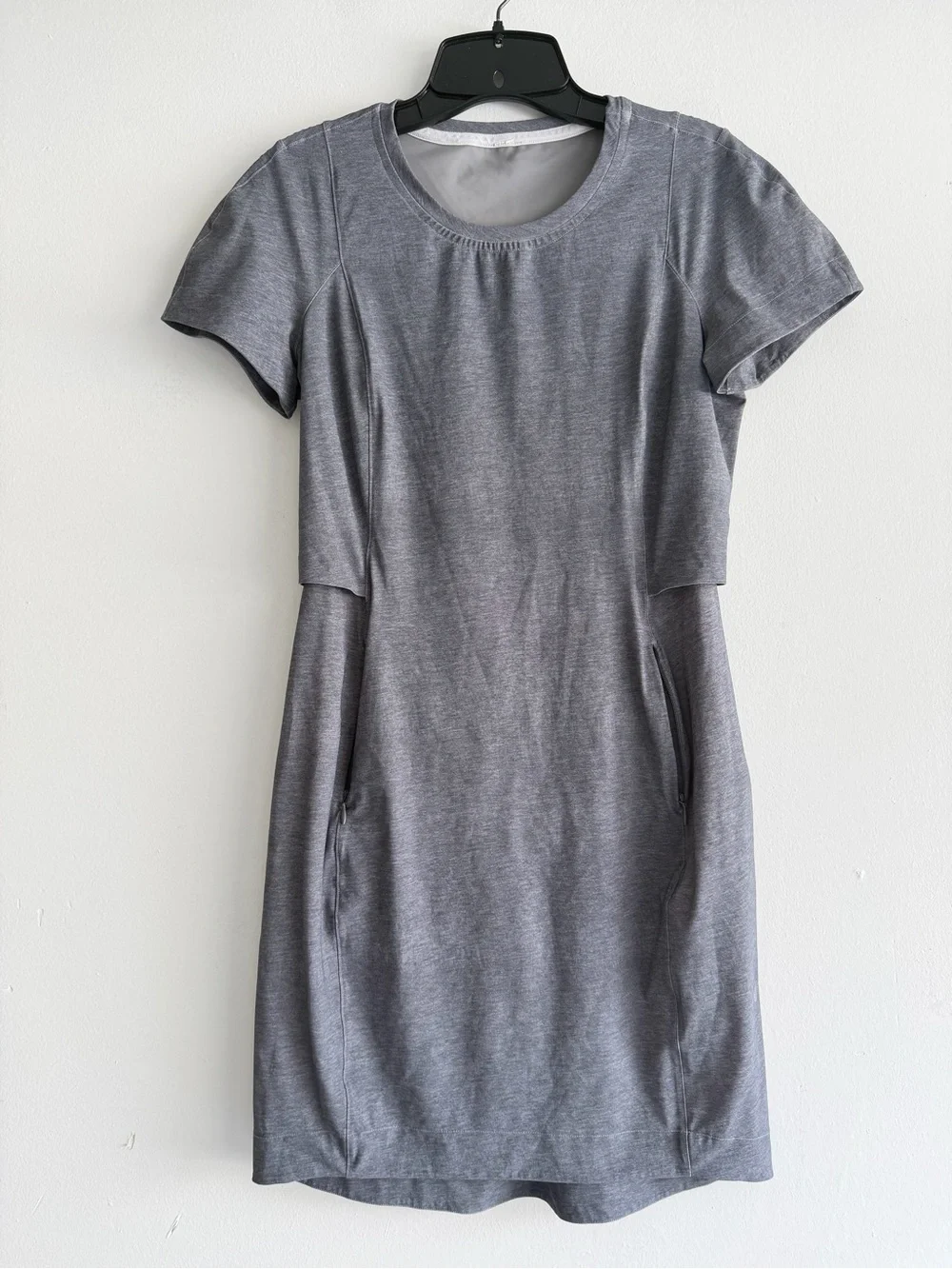 Lululemon & go Endeavor Gray Deep Coal Women's Mini Dress Size 4 - 8658